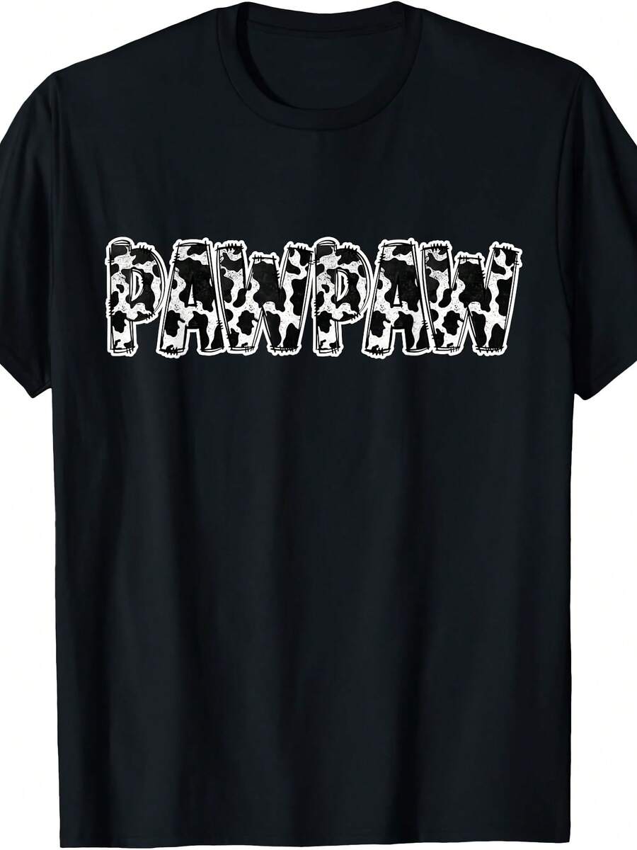 Pawpaw Cow Pattern Cow Print T-Shirt - Style 7 - View 1