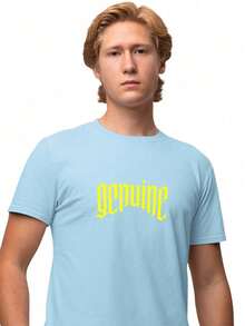 Men T-Shirts - Màu xanh nhạt - Xem 4