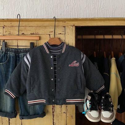 Abrigo acolchado de algodón cálido para niños de 2 a 5 años, nueva chaqueta exterior acolchada de estilo casual y elegante para niños en invierno