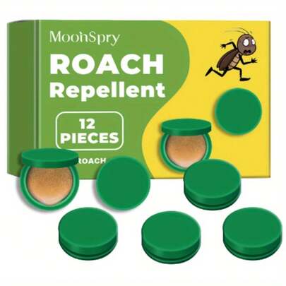 12/36 Pack Indoor/Outdoor Cockroach Abatement Traps, Quick Catch Bait Stations, Cockroach Repellent For Small & Large Cockroaches, Effective Pest Control For Home, Garage & Garden