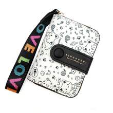 Japanese Style Women's Wallet, Cute Cat Short Wallet, Multi-Function Card Holder Zipper Coin Purse, Cartoon Cat Girls Wallet - Multicolor - View 8