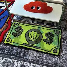 SpongeBob SquarePants 1 件蟹老板图案硬币地毯，40 厘米 x 60 厘米。适用于卧室、客厅、床头、玄关等家居场所。防滑门垫，是蟹老板粉丝和爱好者的理想礼物，也是圣诞节的绝佳选择。 - 彩色 - 查看 6