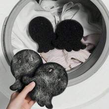 1/3/6pcs Black Washing Machine Pet Hair Removal Balls, Reusable Laundry Lint Catcher And Fabric Softener, Removes Dog And Cat Hair From Clothes, Durable And Gentle Cleaning Tools, Prevents Clogs In Washers, Easy Clean Design