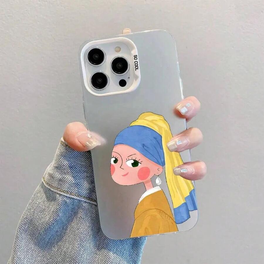 Leonardo Da Vinci Mona Lisa Phone Case Covercompatible with  16 15 14 13 12 11 Pro Max Plus Color Shockproof Back Silver Cover,Covercompatible with  17 Hülle, 17 pro Hülle, 17 promax Hülle - z7 - Übersicht 1