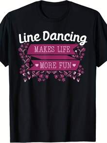 Line Dancing Performer Choreographed Group Dance Teacher T-Shirt For  Wo Kids - 款式14 - 查看 1