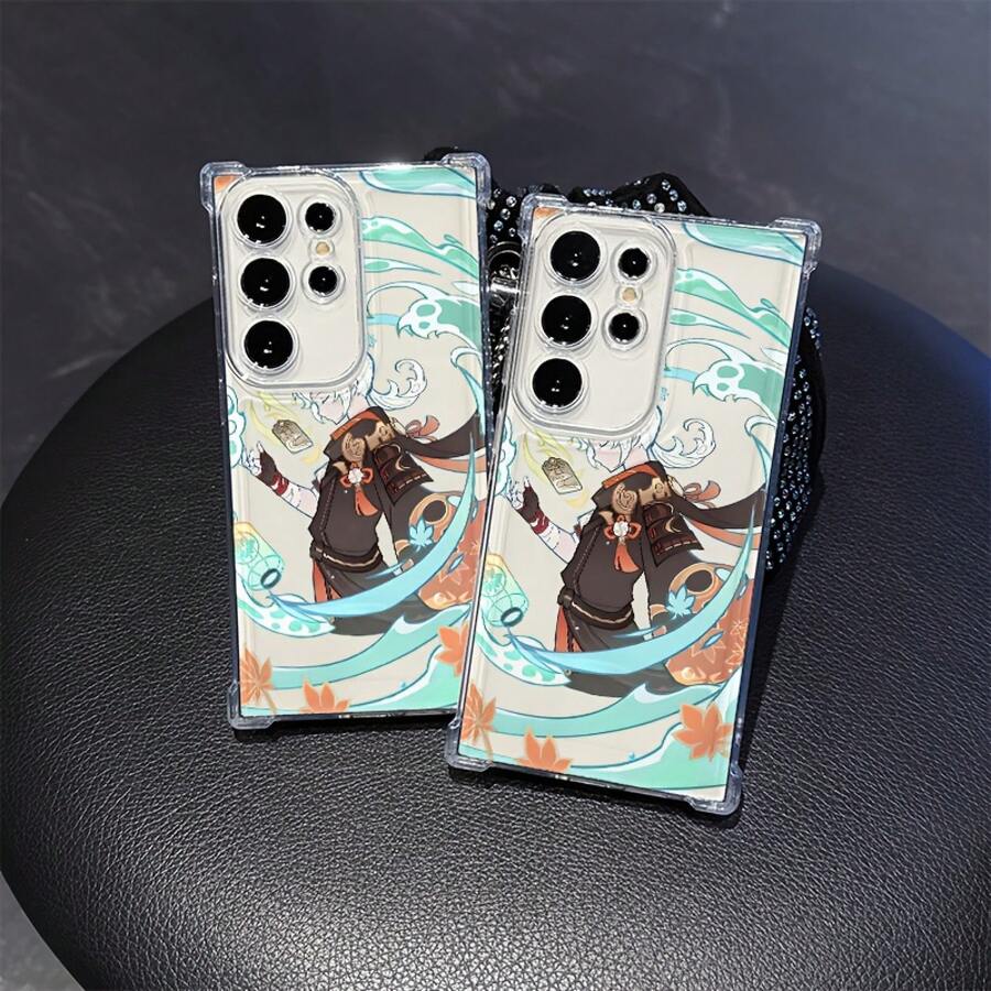 Funda de teléfono de personaje de anime compatible con los modelos de la serie Galaxy A56 A26 A36 A55 A35 A06 A16 A05 A14 A24 A34 A54 A15 A05S A25 A23 A33 A53 A73 4G 5G, equipada con panel trasero suave transparente para protección contra caídas, anti-caída. - Mezcla de colores - Ver 1