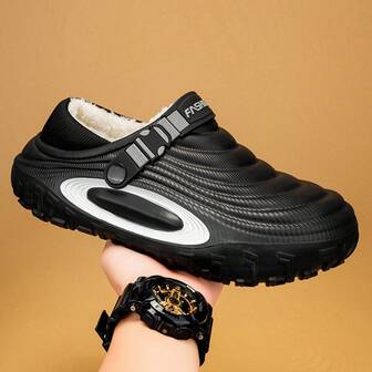 2025 Men & Women Casual Slippers, Thermal Lined Thick Warm House Slippers