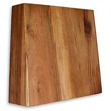 Magnetic Knife Block Acacia Wood DoubleSided Magnetic Knife Holder Stand Strong Magnets Storage With A Minimalist Modern Style Universal Size - NaturalAcaciaWood - View 1