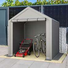 Garden Shed 190x170x200cm, Bicycle Garage, Tool Shed, Garage Tent, Storage Tent For Garden House, Bicycle Shed, Tool Tent, Storage Garage, Dark Grey - 灰色 - 查看 2