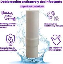 TechnoSar Sistema Dúo Antisarro y Desinfectante para Tinacos Cisternas o Cualquier Depósito de Agua Suavizador de Agua Capacidad de 1100 a 2500 Litros No Necesita Instalación - 1 - Ver 10