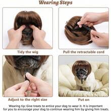 Hot Selling Cat Dog Wigs Suitable For Halloween Christmas Parties And Festivals - Pet Wigs For Small To Medium-Sized Dogs