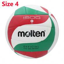 molten 5# Lava Official Volleyball, Standard Size, Soft Touch, Stable Flight, PU Material, Machine Stitched, Designed For Beach Goal, Suitable For Adults, Teens & Beginners, Indoor/Outdoor Sports, Practice & Beach Games (Ball Shipped Uninflatd) - 彩色 - 查看 17