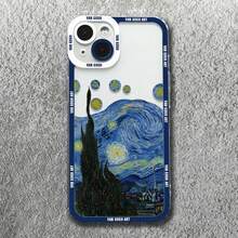 Gran funda de teléfono con pintura al óleo de Van Gogh compatible con  16 15 Pro Max 14 13 12 11 Pro Max 7 8 14 15 Plus X XR XS, funda suave y transparente, compatible con funda de  17, funda de  17 Pro, funda de  17 Pro Max - 5 - Ver 9