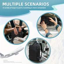 真空压缩背包男士大容量多功能背包户外旅行收纳袋真空商务旅行包 - 彩色 - 查看 5