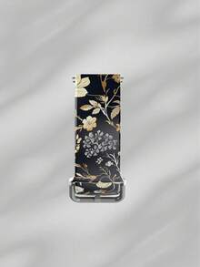 Cute Pink Flowers 20/22 Mm Universal Strap Compatible With Samsung, Huami, Garmin, Honor Smartwatches - Silicone Surface Strap Pattern Compatible With GT2/Gt3, Watch 3/Galaxy