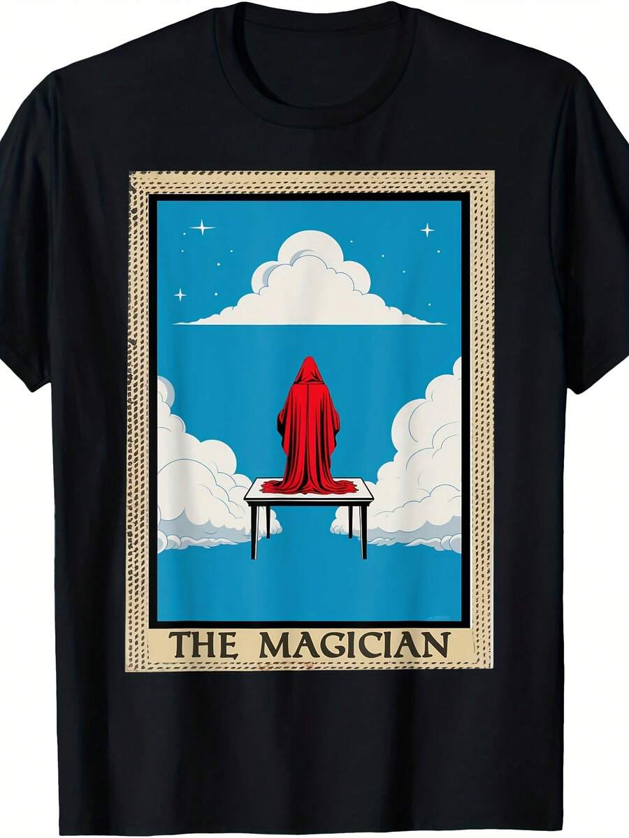The Magician Vintage Tarot Card T-Shirt - 款式14 - 查看 1