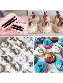 Upgraded Blue Chocolate Cookie Mold, New Cylindrical Cookie Silicone Mold, Suitable For Candy Mini Cake Jelly Baking. Suitable For Christmas And Other Parties - Màu xanh lam - Xem 6