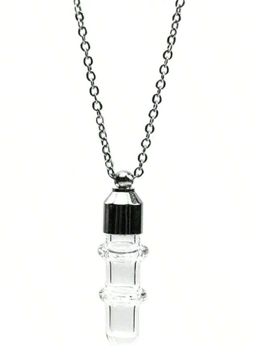 Blood Vial Necklace Stainless Steel Glass Heart Vial Perfume Bottle Cremation Urn Pendant Necklace For Women Keepsake Memorial Jewelry2025 - 17 - 查看 1