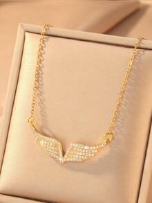 1pc Women's Unique Wing Design, High-End & Stylish, Suitable For Parties, Festivals, Dinners, Couples Gift - Multicolor - View 2