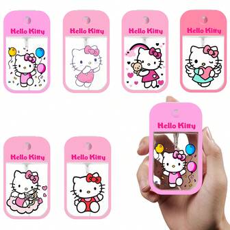 Sanrio 1pc Cartoon Cat Travel Mist Spray Bottle, Moisturizing Portable Travel Spray Bottle Accessory Suitable For Alcohol And Cosmetics