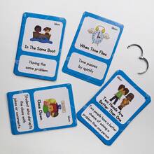 Lachilly Tarjetas didácticas con proverbios, modismos e idiomas en inglés, ayudas para el aprendizaje de vocabulario, juguetes educativos para niños, herramientas de interacción en el aula, recursos educativos divertidos para el hogar y la escuela - Multicolor - Ver 7