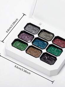Mtssii 9 Colors Dreamscape Diamond Dust Reflective Glitter Solid Adhesive Gel Nail Polish Gradient Semi Permanent Soak Off UV LED Shiny Nail Art Gel Varnishes For Nails Salon DIY - 彩色 - 查看 11