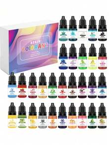 5/12/24/30 Colors Epoxy Resin Pigment Transparent UV Epoxy Resin Dye Liquid For UV Resin Coloring Resin Jewelry Making - Resin Pigment - View 12