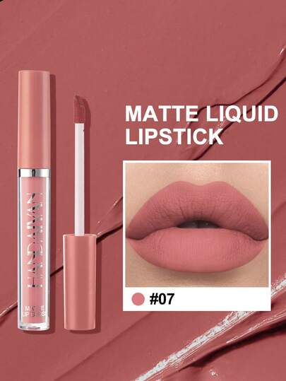 HANDAIYAN Matte Charm Liquid Lipstick, Long-Lasting Waterproof Moisturizing Non-Stick Lip Gloss, High Pigment Reduces Lip Lines, Liquid Lip Tint For Makeup, Party, Daily Wear, Travel, Halloween, Christmas, Autumn/Winter, Great Gift For Birthday, Valentine's Day, Mother's Day, Ideal For Y2K Fancy Fashion, Best Color Choice For Carnival Parties