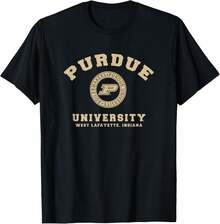 Purdue University Boilermakers Circle Logo T-Shirt - 黑色 - 查看 1