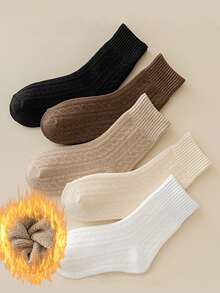 1 Paar/5 Paar Wintersocken, dicke warme Socken, unisex, dicke Bodensocken