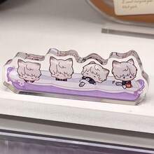 1pc Acrylic Desk Decor, Bag Charm, Keychain, Car Hanging Ornament - Qin Che, Shen Xingui, Qi Yu, Rafayel, Li Shen, Zayne - High Transparency Material, High Definition Printing - Bedside, Desk Decor, Collectible - Anime Desk Accessory, Versatile Decorative Item - Love And Deep Space Acrylic Brick - Student Gift - Multicolor - View 18