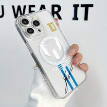 High-Quality Messi Logo Signature Phone Case For  17 16 15 14 13 12 11 Pro Max Air Mini XR XS X 7 8 Plus Transparent Magnetic Anti-Drop Soft TPU Back Cover  17 Case Cover For  17 Pro Max - 混合顏色 - 查看 3