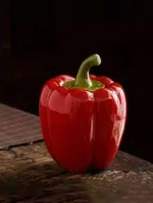 Ceramic Chili Shaped Storage Jar - Sealed Spice Canister With Green/Red/Yellow Bell Pepper Lid, Decorative Kitchen Storage Container, Suitable For Home Decor, Tabletop, Cabinet, Entryway - Ideal For Tea, Spices, Herbs - Multipurpose Indoor Use, Versatile Decorative Canister With Vibrant Chili Design, Compact & Practical, Suitable For Living Room, Bedroom Or Bar - Multicolor - View 10