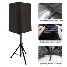 Durable Black 210D Oxford Fabric Speaker Covers – Waterproof And Dustproof, Multi-Size Compatible For Home Cinema And Outdoor Audio Systems. Suitable For Outdoor Speakers And Garden/Courtyard Speaker Enclosures.