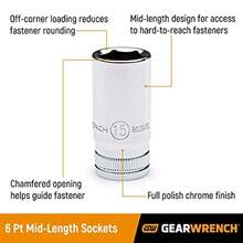 GEARWRENCH 14 Piece 3 8 Drive 6 Point Mid Length Metric Socket Set 80554S - As Pic - View 3