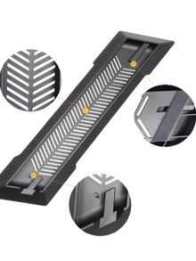 1 chân đế tản nhiệt, đế đơn giản, chân đế thẳng đứng, phụ kiện chơi game, thích hợp cho điện thoại thông minh/bộ điều khiển Switch/thiết bị điện tử/thiết bị điện tử tiêu dùng/giá đỡ & giá đỡ chơi game PS/PS Pro/PS Slim - màu đen - Xem 4