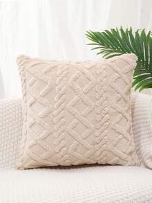 1pc Handmade Style Doorstop Cover (Pillow Insert Not Included) - Khaki - View 11