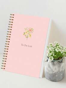 1pc Daily Planner Notebook, A5 Minimalist Daily Task Planner With Progress Tracker, Notes & Priorities,Perfect For Personal, Work & School Use,Office Supplies,Christmas Gifts,Office Desk Accessories