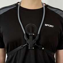 Soporte de correa para el cuello de la cámara, que puede cambiar entre la toma horizontal y vertical de la cámara en un segundo. Es un soporte de cámara giratorio con rosca con un diseño universal para usar en el cuello, hecho de gel de sílice y materiales metálicos flexibles.