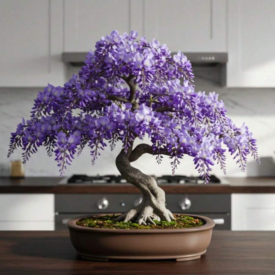 Weeping Wisteria Bonsai Tree Seedling For Planting - 1 Year Old Well Rooted SeedlingPerfect For DIY Gardens, Home Gardens, Pots And Patios - Ldeal Gardening Gifts - 1 - 查看 1