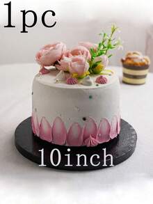 1/2/3/4 miếng đế bánh tròn 8/10/12 inch màu trắng/vàng, đế bánh, hoàn hảo để làm bánh DIY và bánh ngọt, phụ kiện nướng bánh cho bếp gia đình - màu đen - View 9
