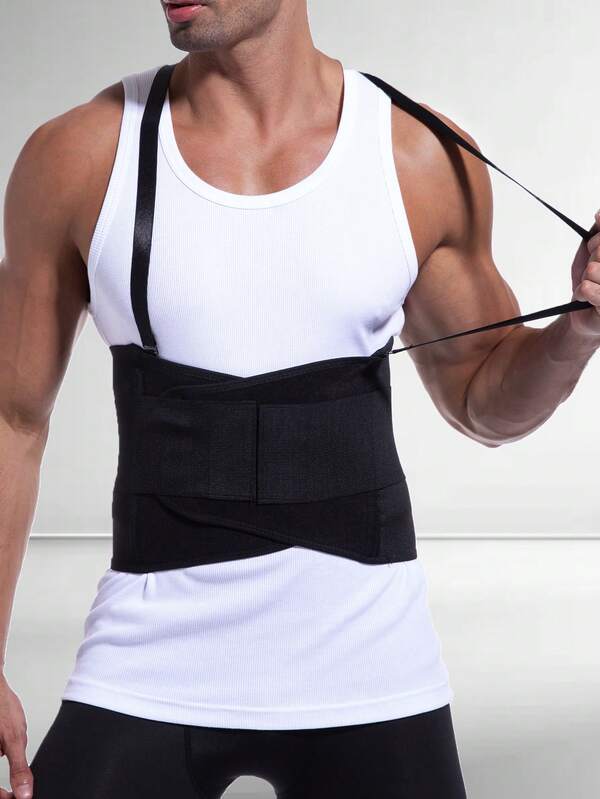 Men's Adjustable Detachable Waist Trainer Belt, Sports Fitness Lumbar Support