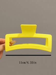 Bộ 4 kẹp tóc vuông lớn 4,33in/11cm màu vàng, hồng, xanh dương, tím, thời trang đa năng, phụ kiện tóc bằng nhựa mờ thanh lịch, thích hợp cho hàng ngày, thường ngày, tiệc tùng, đi làm, nghỉ mát, rửa mặt, trang điểm, trang phục phù hợp kẹp tóc mùa đông thanh lịch - Nhiều màu - Xem 2