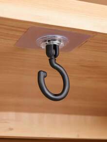 360-Degree Rotating Nnail Seamless Hook, Perforation-Free Large Mosquito Net Curtain Hook, Home Adhesive Coat Hook, Bathroom Decoration, Foldable, Storage Wonder, Suitable For Various Hanging Scenarios, Flip And Self-Adhesive Design, Valentine's Day Gift, Essential For Returning To School. - Multicolor - View 11