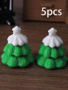 10 件圣诞树节日饰品 - DIY 耳环、钥匙扣和手链，用可爱的树脂吊坠珠宝制作配饰，精美的圣诞礼物，珠宝制作饰品，圣诞袜，同事礼物，小饰品，圣诞饰品，饰品 - 彩色 - 查看 11