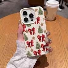 1個 TPU材料 クリスマスリボン飾り スマホケース //Redmi対応 - 白1 - チェックする 5