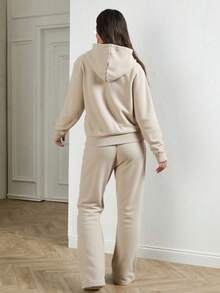 Women Two-Piece Outfits - Light Brown 1 - View 2