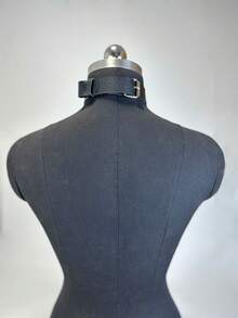 1件装女士皮革颈链，哥特朋克风格性感内衣配饰，角色扮演项链