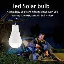 2 Pack Solar Bulb Lights -Hanging LED Globe Lamps WithHook, Waterproof Solar Powered Outdoor Indoor LightingFor Camping,Patio, Garden,Emergency, Party Decor - Màu trắng ấm áp - Xem 9