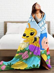 Plim Plim  Blanket Flannel Blanket, Super Comfortable Winter Warm Blanket Summer Air Conditioning Blanket, Soft And Light Bed Sofa Decoration, Not Easy To Shed, Machine Washable - màu đen - Xem 7